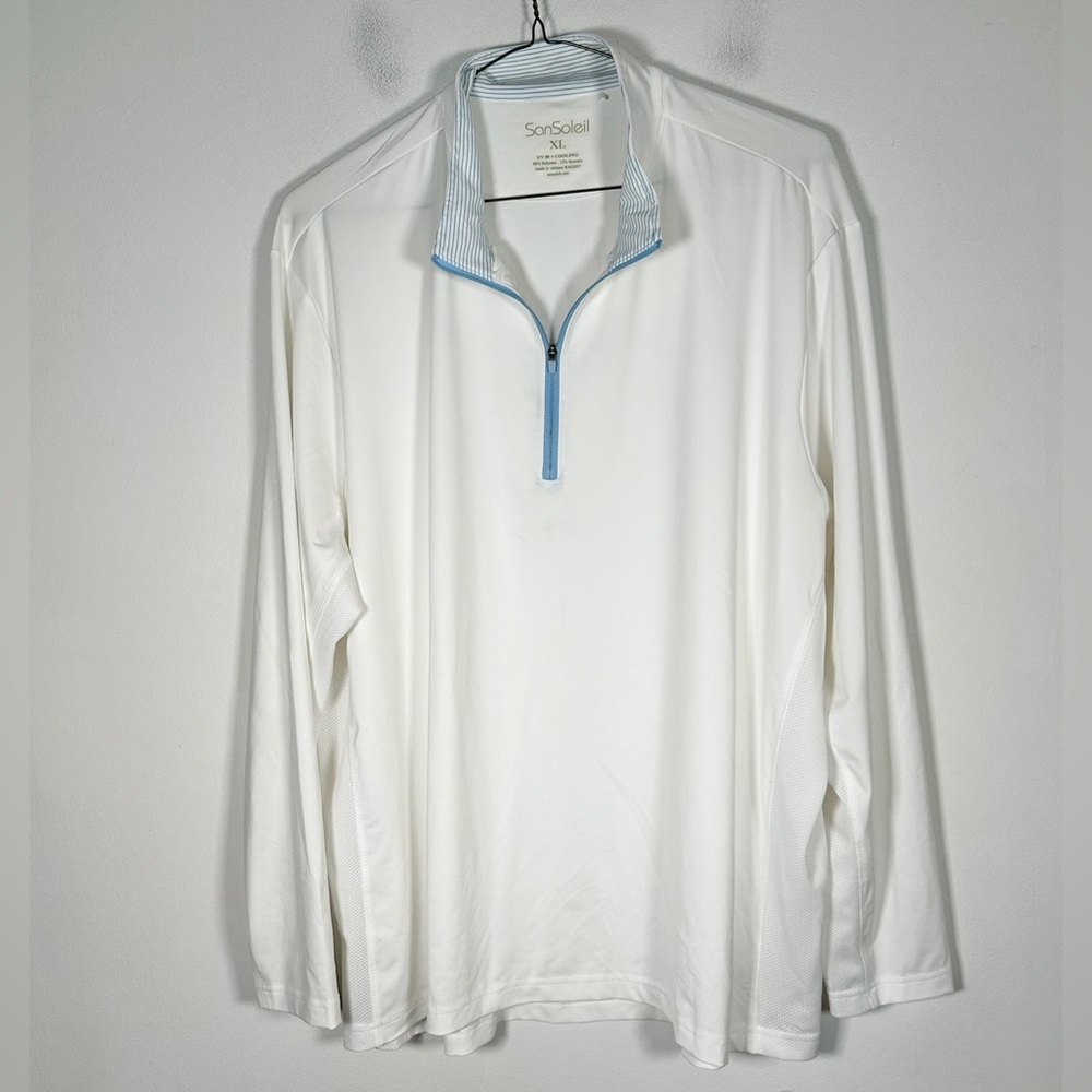 San Soleil Women’s Size Extra Large XL UV 50 + Cooling Quarter Zip Pulloved